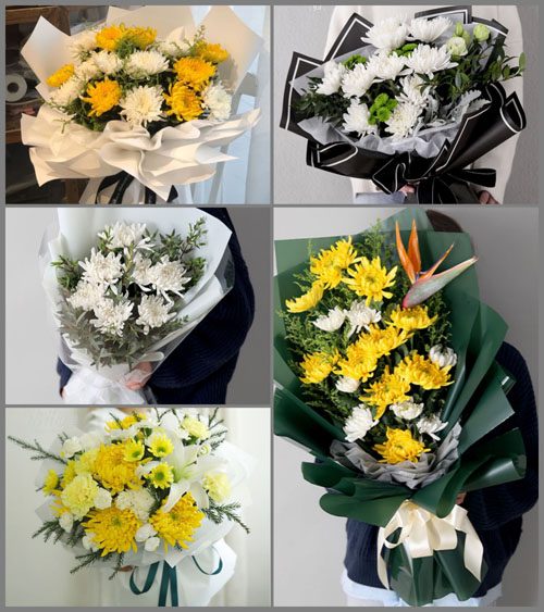 贵州毕节市黔西县大关镇金街村白事花束代送